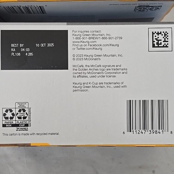 6-PACK McCafe Iced Coffee One Step Mocha Frappe 60 Count K-Cups Pods - Picture 7 of 9